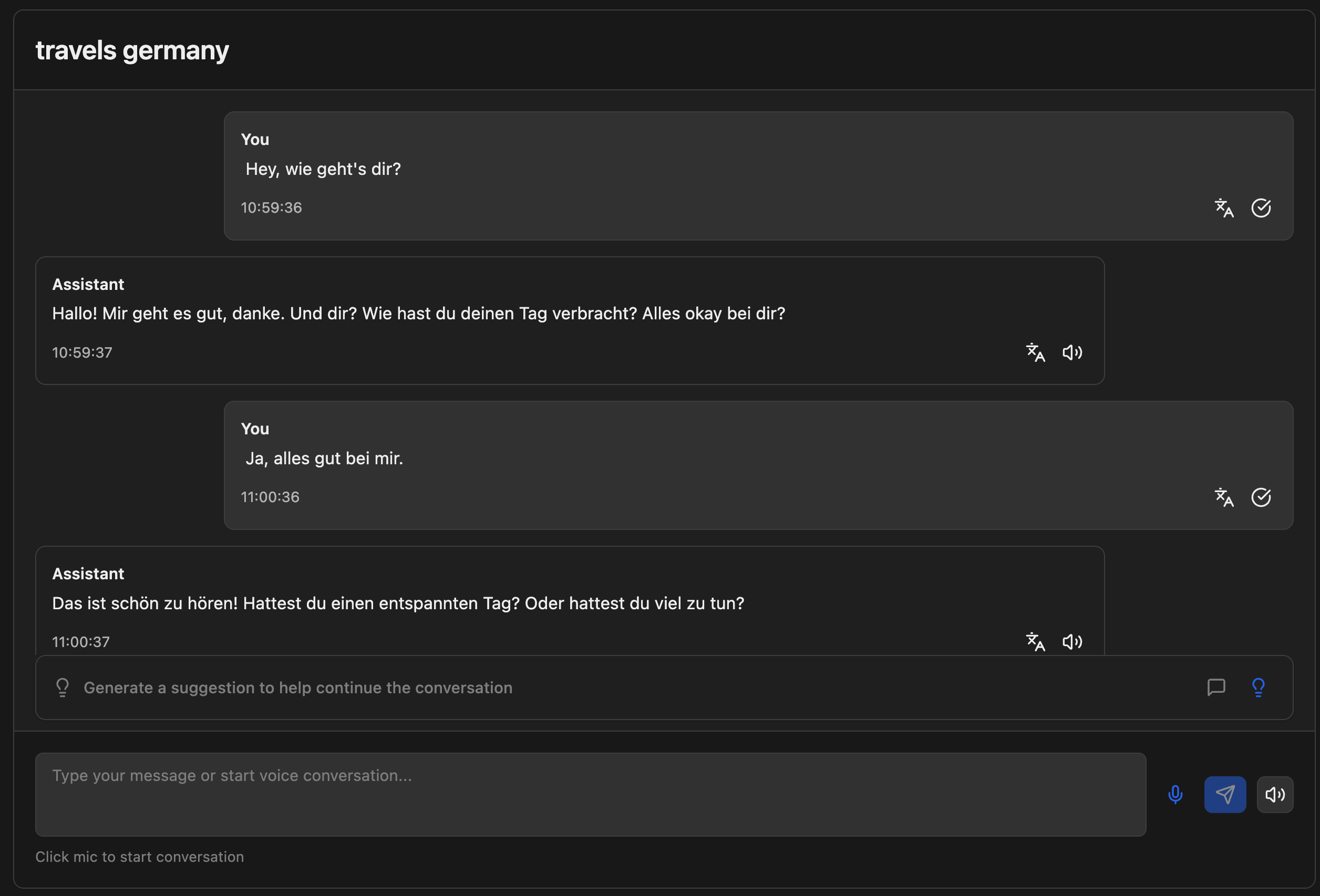 Realtime Voice-to-Voice Chat