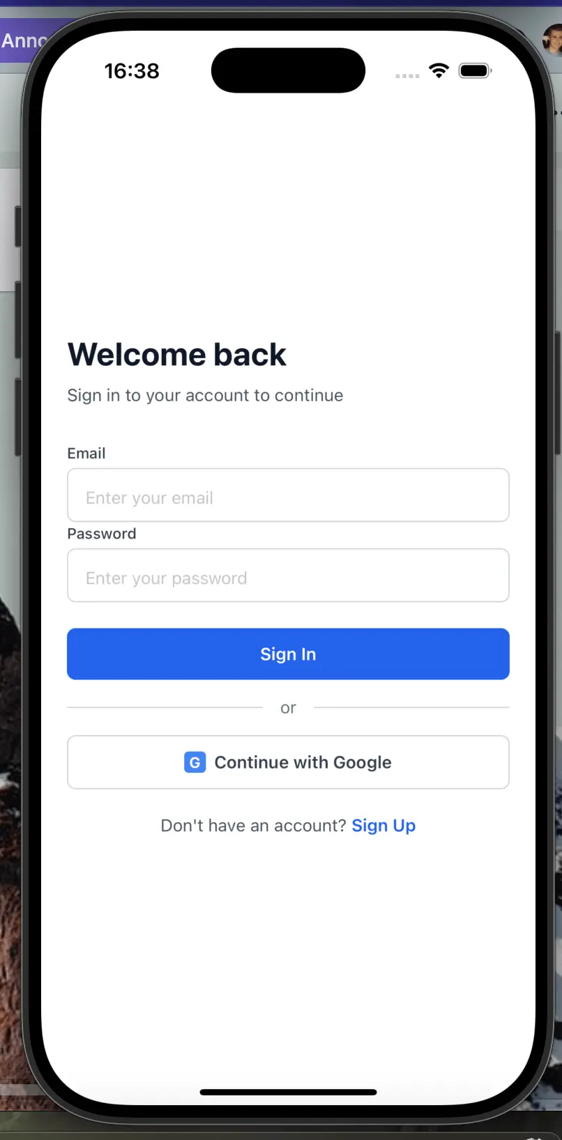 Langchats V2 - Screen 1